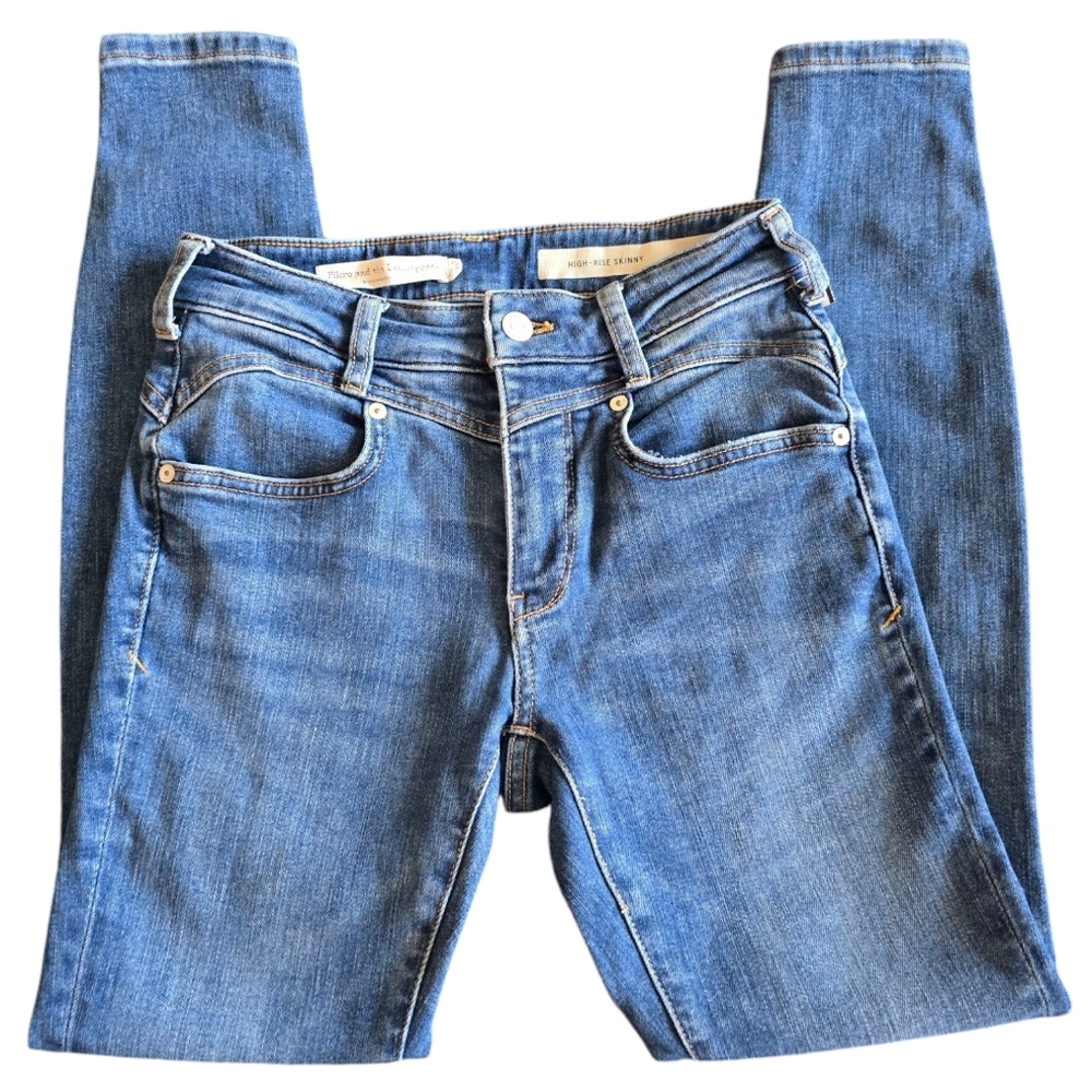 Pilcro And The Letterpress By ANTHROPOLOGIES H/R Skinny Jeans 26